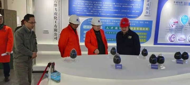 集团党委副书记、总司理高建嵩率队到云维飞虎公司指导清静生产事情