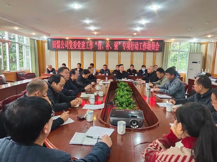 田坝煤矿公司党委召开党建事情“查、补、强”专项行动事情发动会