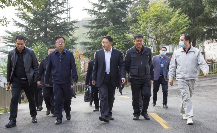 国家矿山安监局云南局党组书记、局长蔡建军到云南东源镇雄煤业有限公司调研