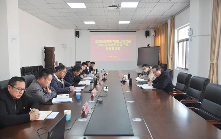 云煤（6008集团官方网站）集团党委委员、纪委书记、监察专员覃崇辉一行到陆东煤矿公司指导年度民主生涯会