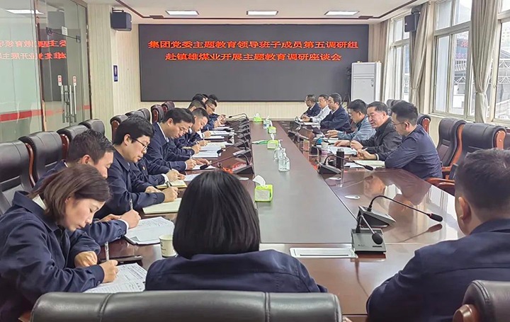 【主题教育】云煤（6008集团官方网站）集团党委委员、、、纪委书记、、、监察专员覃崇辉到镇雄煤业公司开展主题教育调研