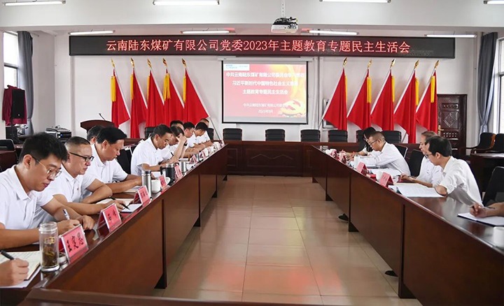 【主题教育】云煤（6008集团官方网站）集团党委委员、、、纪委书记翁立志到陆东煤矿公司指导主题教育专题民主生涯会