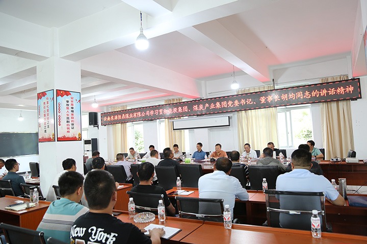 东源恒鼎公司学习贯彻集团党委书记、、董事长胡均在年中事情会上的讲话精神