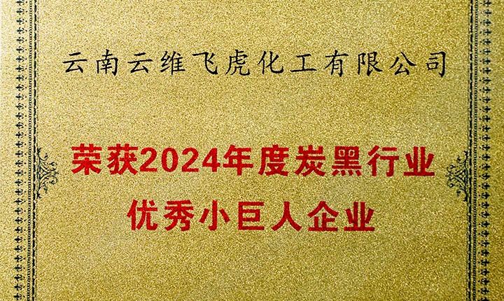 声誉加冕，未来可期！云维飞虎公司荣膺“中国炭黑行业优异小巨人”