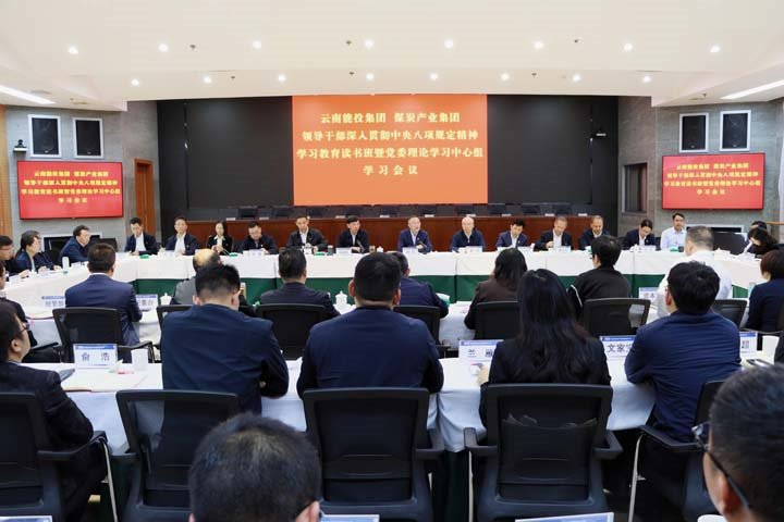 能投集团、、煤炭工业集团向导干部深入贯彻中央八项划定精神学习教育念书班暨党委理论学习中心组举行集中学习
